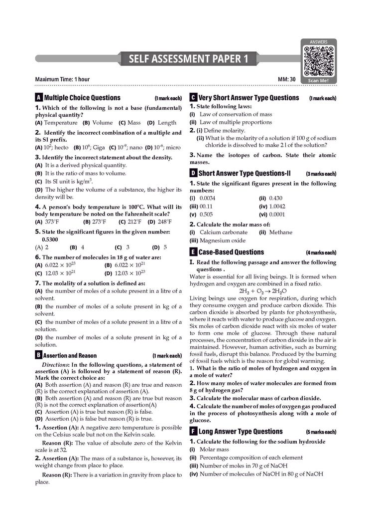 CBSE Question Bank Class 11 Chemistry For 2026 Exam