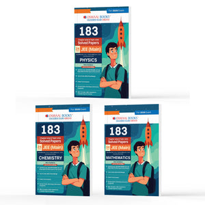 183 Chapter-wise & Topic-wise Solved Papers JEE (Main) | Online (2012-2025) & Offline (2002-2018) | Physics, Chemistry & Mathematics (Set of 3 Books) | For 2026 Exam