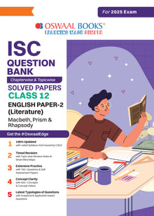 ISC Question Bank Chapter-wise Topic-wise Class 12 English Paper-2 | For 2025 Board Exams