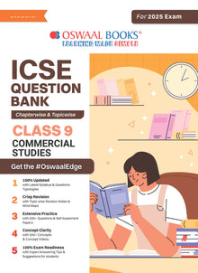 ICSE Question Bank Class 9 Commercial Studies | Chapterwise | Topicwise  | Solved Papers  | For 2025 Exams