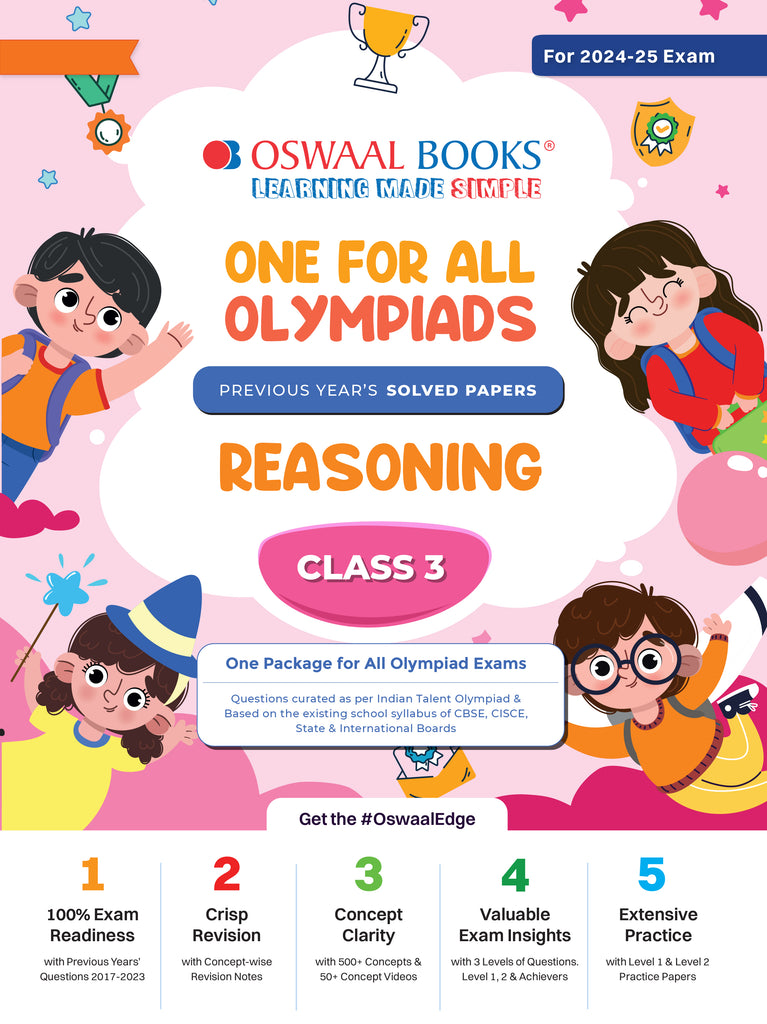 One For All Olympiad Class 3 Reasoning | Previous Years Solved Papers | For 2024-25 Exam