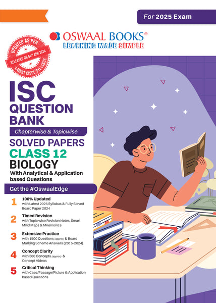 ISC Question Bank Chapter-wise Topic-wise Class 12 Biology | For 2025 Board Exams