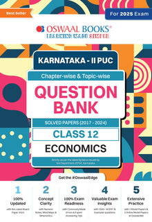 Karnataka 2nd PUC Question Bank Class 12 Economics | Chapterwise & Topicwise Previous Solved Papers (2017-2024) | For Board Exams 2025