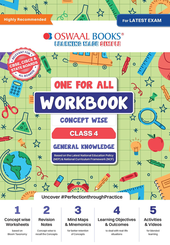 One For All Workbook Concept Wise Class-4 General Knowledge (For Latest Exam)