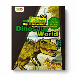 Lil Legends Magic Flashlight Big Discoveries Dinosaur World for Kids | Interactive Hidden Picture Book with Reveal Card | Interesting Facts | Activity Book for Toddlers | For Age 3+