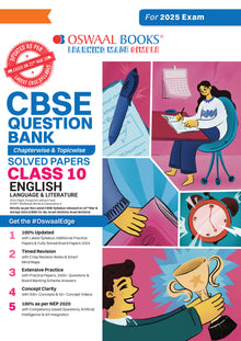 CBSE Question Bank  Class 10 English Language & Literature, Chapterwise and Topicwise Solved Papers For Board Exams 2025