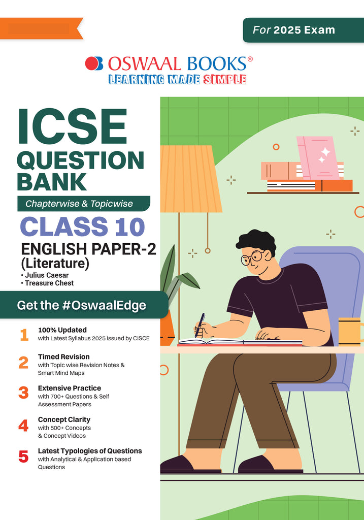 ICSE Question Bank Chapter-wise Topic-wise Class 10 English Paper-2 | For 2025 Board Exams