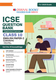 ICSE Question Bank Chapter-wise Topic-wise Class 10 English Paper-2 | For 2025 Board Exams