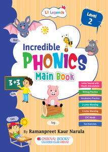 Lil Legends Incredible Phonics Main Book Level 2 Part 1