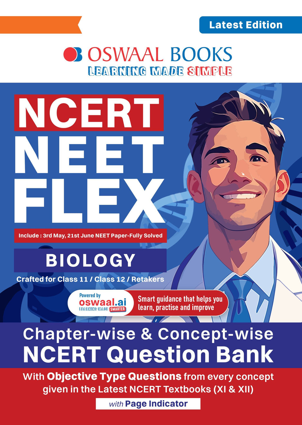Cover of NCERT NEET FLEX Biology by Oswaal Books