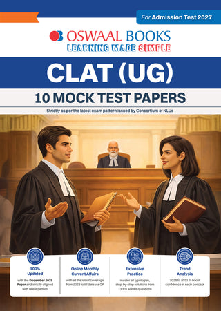 CLAT (UG) (Common Law Admission Test) | 10 Mock Test Papers | For 2027 Admission Test