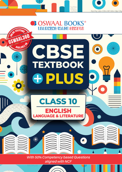 CBSE Textbook Plus English Language and Literature For Class 10 | With 50% competency-based Questions aligned with NCF | Includes Previous Years’ Exam Questions With Mnemonics and Mind Maps (For 2026 Exam)