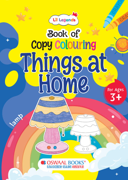 Lil Legends: Book of Copy Colouring, Things at Home