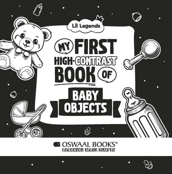 My First High Contrast Board Book of Baby Objects for Infants Age 0-12 months | Lil Legends