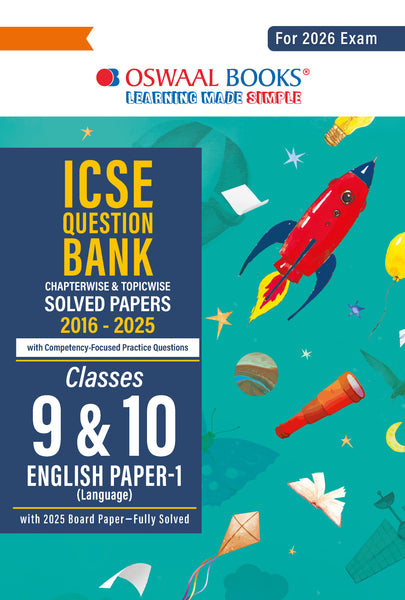 ICSE Question Bank Chapterwise & Topicwise Solved Papers Class 9 & 10 English-1 For 2026 Exam