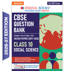 CBSE Class 10 Social Science Question Bank | Chapter & Topic-wise Solved Papers (2017-2026) | Based on Latest Syllabus (April 2026) | Includes 2026 Papers | For 2027 Exam