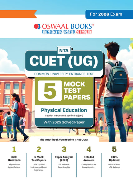NTA CUET(UG) 5 Mock Test Papers Physical Education For 2026 Exam