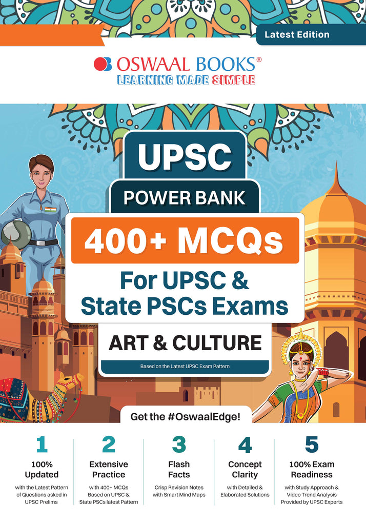 UPSC Power Bank | 400+ MCQs for UPSC and State PSCs Exams | Art & Culture | Latest Edition