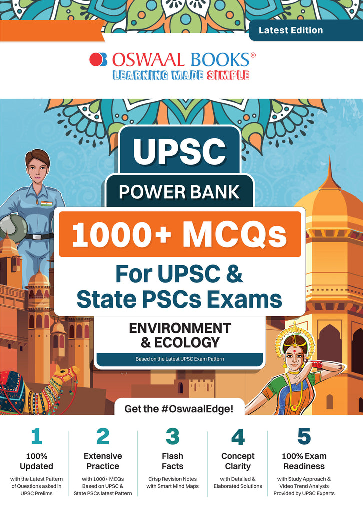 UPSC Power Bank | 1000+ MCQs  for UPSC & State PSCs Exams | Environment & Ecology | Latest Edition