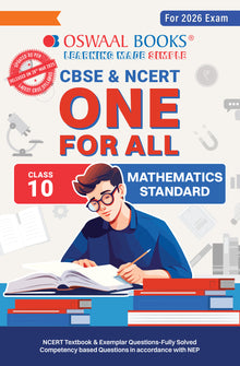 CBSE & NCERT One for All Class 10 Mathematics Standard (For 2026 Exam)