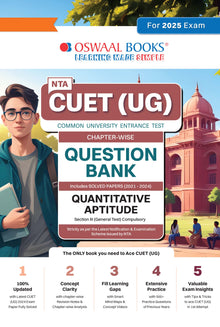 NTA CUET (UG) | Chapter-wise & Topic-wise Question Bank | Quantitative Aptitude | Section III (Compulsory) Solved Papers (2021-2024)| For 2025 Exam