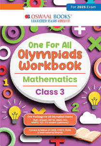 One for All Olympiads Workbook Class 3 Mathematics For 2025 Exam