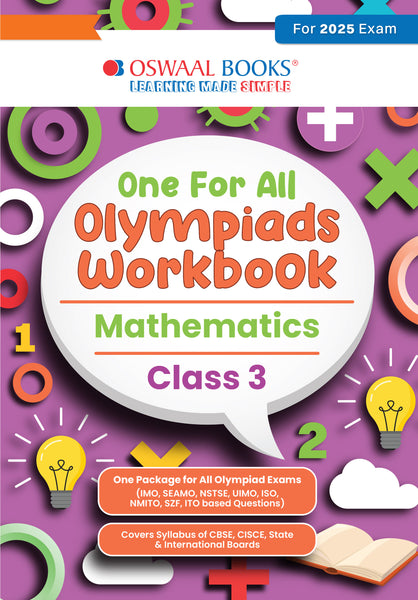 One for All Olympiads Workbook Class 3 Mathematics For 2025 Exam