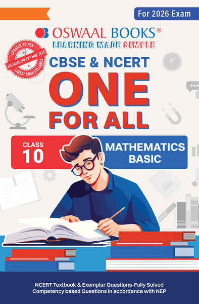 CBSE & NCERT One for All Class 10 Mathematics Basic (For 2026 Exam)