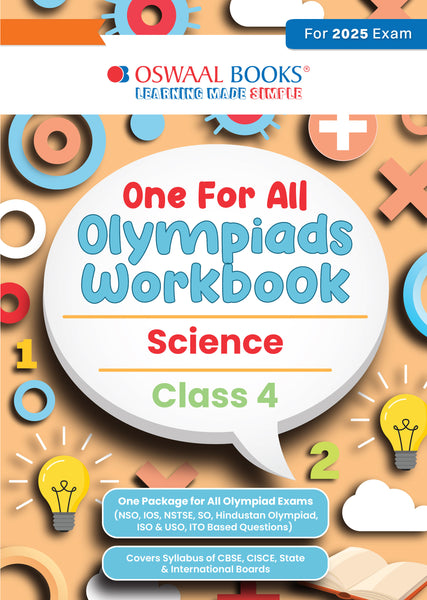 One for All Olympiads Workbook Class 4 Science For 2025 Exam