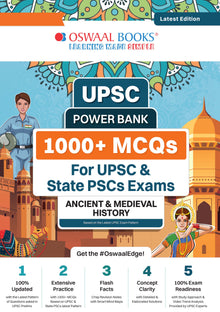 UPSC Power Bank | 1000+ MCQs  for UPSC & State PSCs Exams | Ancient & Medieval History | Latest Edition