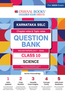 Karnataka SSLC | Chapterwise & Topicwise | Question Bank Class 10 | Science Book | For Board Exams 2025