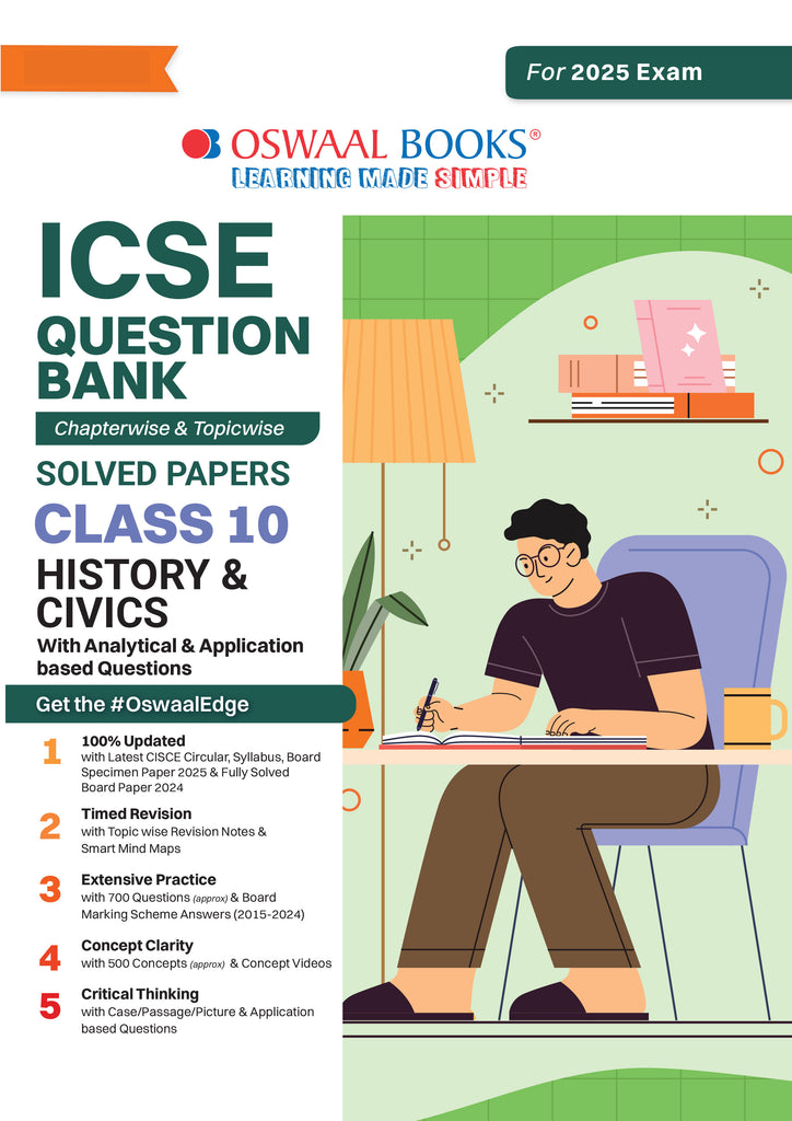 ICSE Question Bank Class 10 History & Civics | Chapterwise | Topicwise | Solved Papers | For 2025 Board Exams