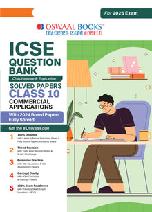 ICSE Question Bank Class 10 Commercial Applications | Chapterwise | Topicwise | Solved Papers | For 2025 Board Exams