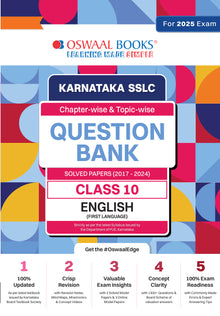 Karnataka SSLC | Chapterwise & Topicwise | Question Bank Class 10 | English Ist Language Book | For Board Exams 2025