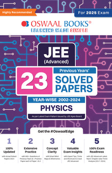 JEE Advanced 23 Years' Year-Wise Solved Papers (2002-2024) | Physics | For 2025 Exam