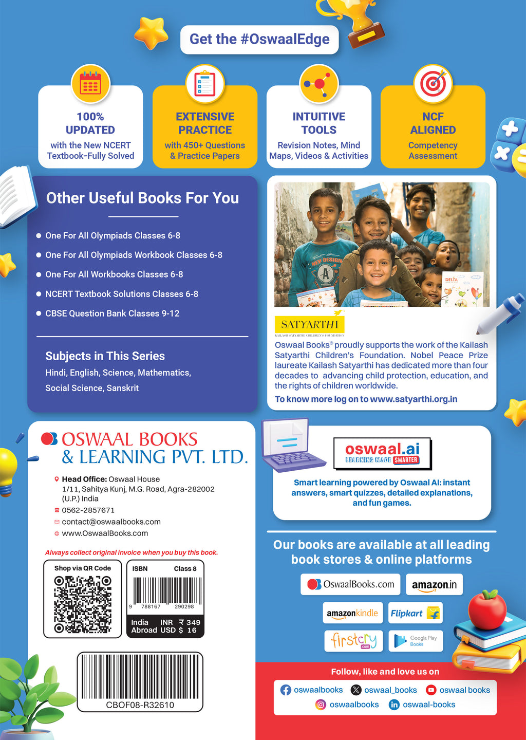 CBSE Class-8 One for All Social Science Part-2 (Exploring Society: India and Beyond) For 2026-27 Exam | As Per Latest NCERT & CBSE Syllabus | Chapter-wise Question Bank, Revision Notes, Theory