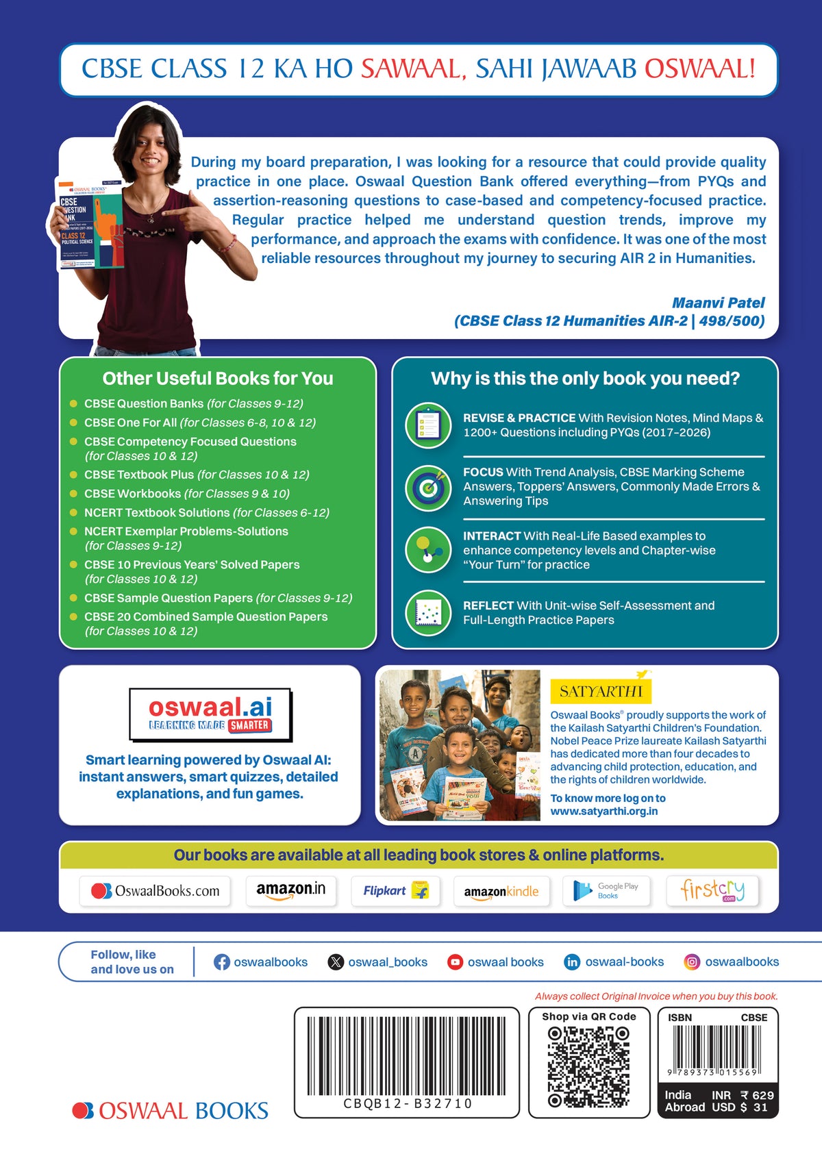 CBSE Class 12 History Question Bank | Chapter & Topic-wise Solved Papers (2017-2026) | Based on Latest Syllabus (April 2026) | Includes 2026 Papers | For 2027 Exam