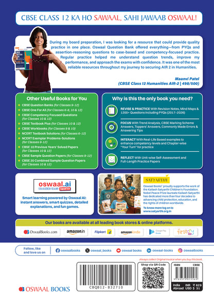 CBSE Class 12 History Question Bank | Chapter & Topic-wise Solved Papers (2017-2026) | Based on Latest Syllabus (April 2026) | Includes 2026 Papers | For 2027 Exam