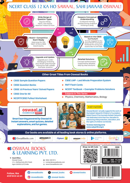 Oswaal NCERT Exemplar (Problems - Solutions) Class 12 Biology Book For Latest Board Exam