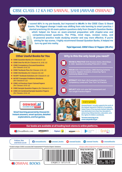 CBSE Class 12 Biology Question Bank | Chapter & Topic-wise Solved Papers (2017-2026) | Based on Latest Syllabus (April 2026) | Includes 2026 Papers | For 2027 Exam