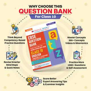 CBSE Class 10 English Language & Literature Question Bank | Chapter & Topic-wise Solved Papers (2017-2026) | Based on Latest Syllabus (April 2026) | Includes 2026 Papers | For 2027 Exam