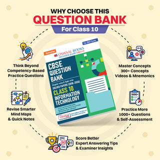 CBSE Class 10 Information Technology Question Bank | Chapter & Topic-wise Solved Papers (2017-2026) | Based on Latest Syllabus (April 2026) | Includes 2026 Papers | For 2027 Exam