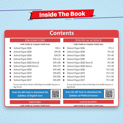 CBSE 10 Previous Years Papers Humanities | Class 12 | Year-wise(2017-2026) | 2026 Papers (Delhi & Outside Delhi)- fully solved | NCERT & Competency-based questions | For 2027 Exam | Oswaal AI
