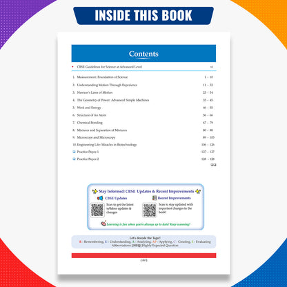 CBSE Class 9 Science Advance Level Question Bank Chapter-wise & Topic-wise | Based on NCERT | Includes Summary, Competency-Based Question, Self-Assessment & Practice Papers
