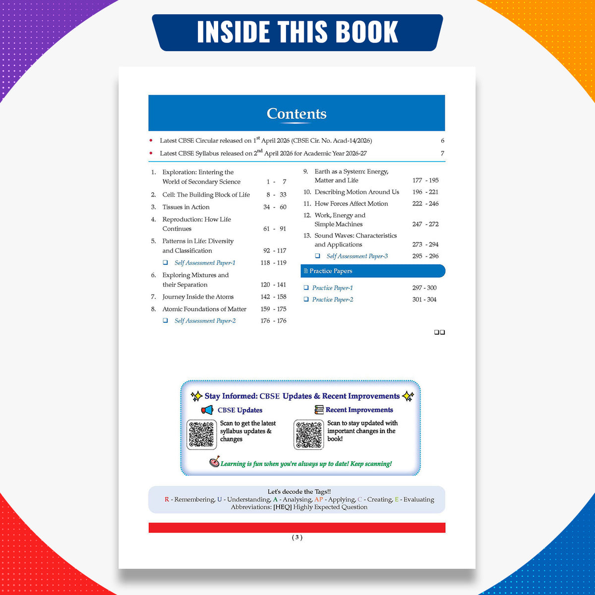 CBSE Class 9 Science Question Bank Chapter-wise & Topic-wise | Based on new NCERT Textbook Exploration | Includes Summary, Competency-Based Question, Self-Assessment & Practice Papers