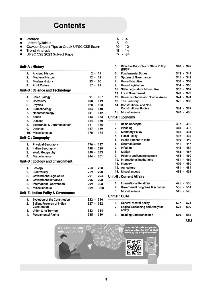 29 Years UPSC Civil Services Examination Prelims GS 1 (2023-1995) & CSAT 2023-2011 Papers Topicwise Solved Question Papers (For 2024 Exam) Oswaal Books and Learning Pvt Ltd