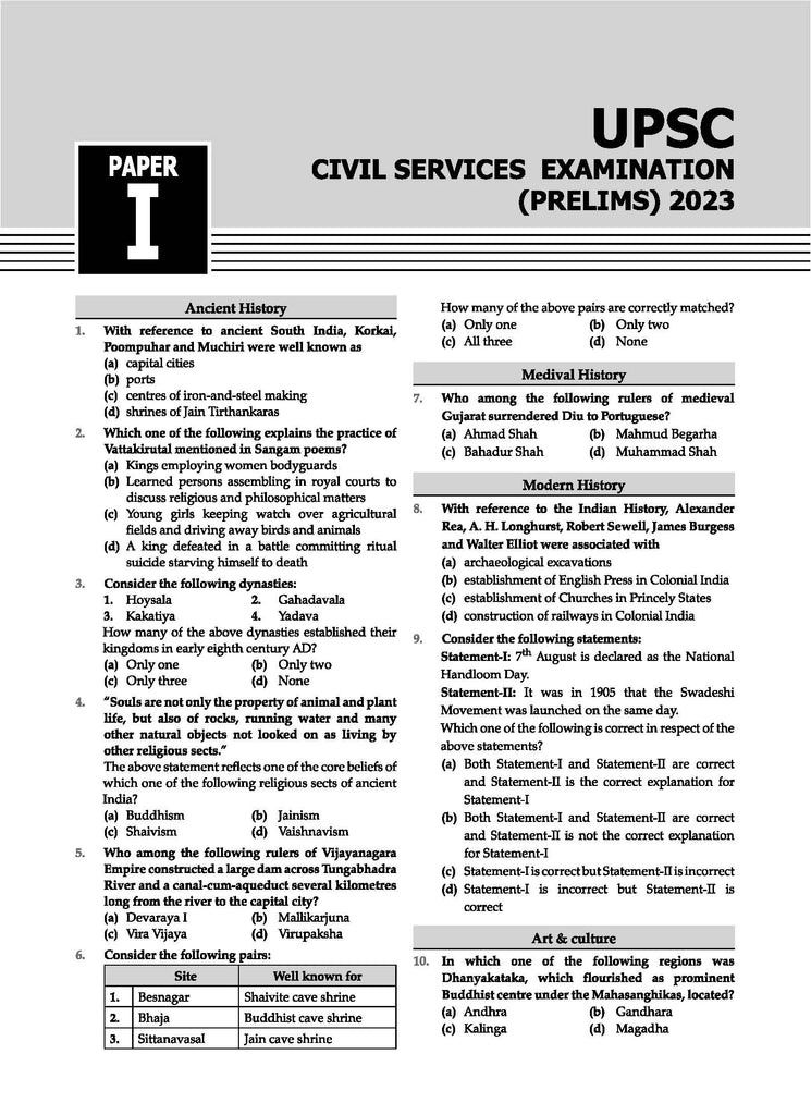 29 Years UPSC Civil Services Examination Prelims GS 1 (2023-1995) & CSAT 2023-2011 Papers Topicwise Solved Question Papers (For 2024 Exam) Oswaal Books and Learning Pvt Ltd