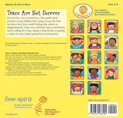 Tears Are Not Forever (Best Behaviour Series) â€” Gentle Board Book for Toddlers (Ages 1â€“4 yrs) | Build Calm, Coping & Big-Feelings Skills | by Free Spirit Publishing