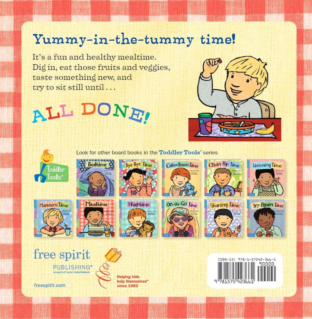 Mealtime (Toddler Tools Series) â€” Gentle Board Book for Toddlers (Ages 1â€“3 yrs) | Build Healthy Eating & Table-Habits | by Free Spirit Publishing