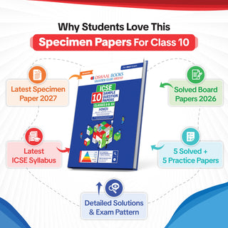 ICSE | 10 Sample Question Papers | Classes 9 & 10 | Hindi (For 2027 Exam) | Includes–Board Paper 2026 & Specimen 2027 |With On Tips Notes, Mind Maps & Oswaal AI